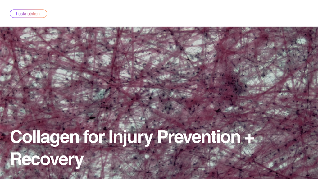 EDUCATION collagen for injury prevention