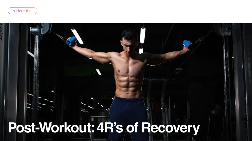 EDUCATION post workout 4r's of recovery